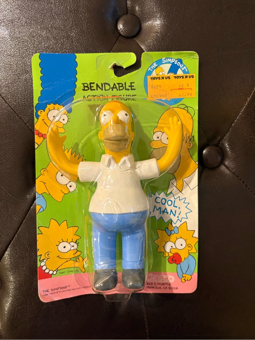 NWT Jesco Homer Simpson Bendable Action Figure